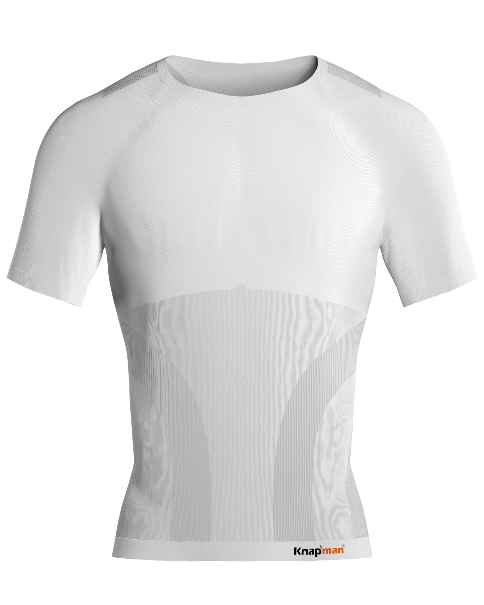 Knapman Pro Performance Compression Baselayer Shirt Short Sleeve White -  Knapman Compression Shirts - MEN - Knapman