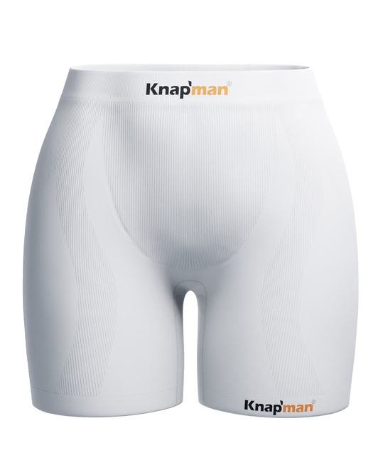 Knapman Womens' Zoned Compression Shorts 45% MIDI White